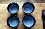 4 x grote bowl / kom Cosy & Trendy, blauw + zwart - NIEUW!, Huis en Inrichting, Nieuw, Ophalen of Verzenden
