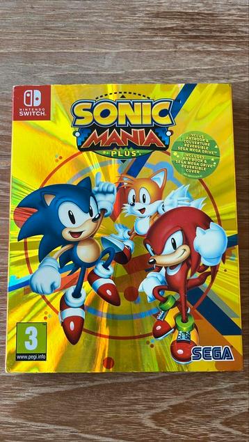 Sonic Mania Plus. Speciale Editie met boekje Nintendo Switch beschikbaar voor biedingen