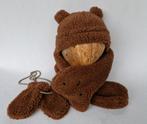 Filou and Friends muts, sjaal en wanten teddy bruin 3m-18m, Kinderen en Baby's, Babykleding | Mutsen, Sjaals en Wanten, Setje