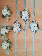 Trouwaccesoires: 3 armbanden en 3 corsages - NIEUW!, Ophalen, Nieuw