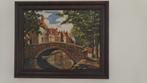 schilderij met stadszicht van Brugge, Antiek en Kunst, Ophalen