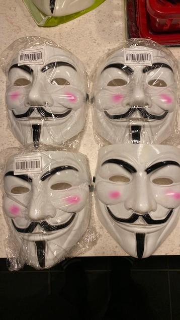 Anonymous masker 3 stuk nieuw, Enlèvement, Neuf, Accessoires