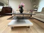 Moderne draaibare salontafel, 50 tot 100 cm, Minder dan 50 cm, Glas, Zo goed als nieuw