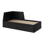 Slaapbank IKEA Flekke - Zwart, Huis en Inrichting, Ophalen, Zo goed als nieuw, Zwart