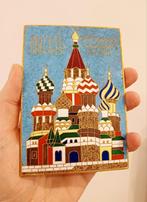 Russische plaat Moscow 1980 emaille, Antiek en Kunst, Ophalen of Verzenden