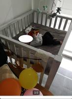 Quax babypark met wielen, matras, hemelgordijn en mobiel, Ophalen, Gebruikt, Wieltjes