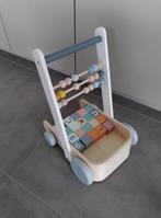 Janod loopwagentje met blokken, Ophalen, Zo goed als nieuw, Rij- of Hobbelspeelgoed