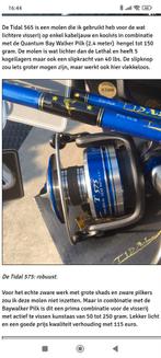 Nieuwe Fin nor Tidal zeemolens. Super sterk !!!!, Watersport en Boten, Hengelsport | Zeevissen, Ophalen of Verzenden, Zo goed als nieuw