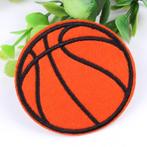 Basketbal sport strijkplaatje patch kinderen - Ø 60 mm, Ophalen of Verzenden, Nieuw