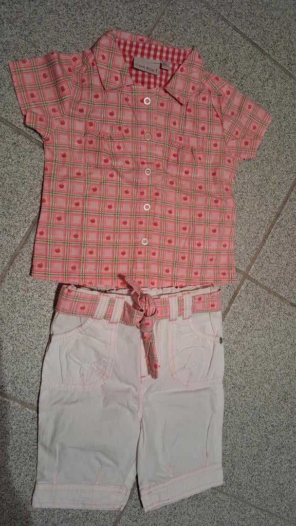 Setje broekjecen hemdje C'est fun maat 68, Broekje, Meisje, Ophalen of Verzenden, Zo goed als nieuw