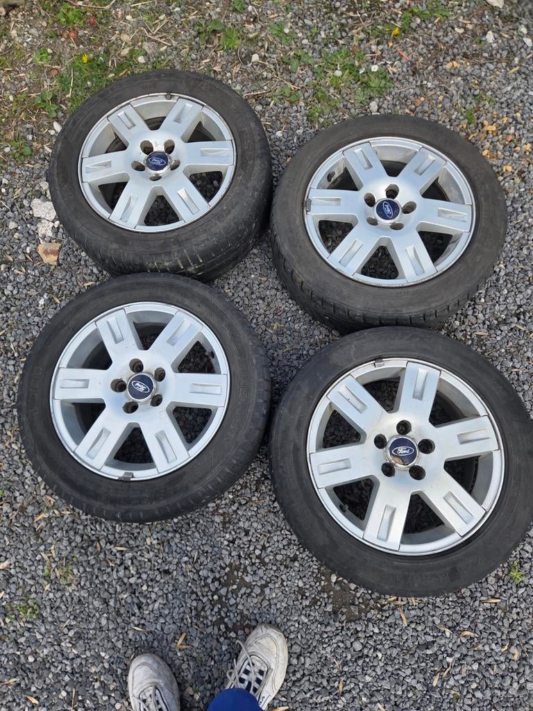 Paire de roues Ford à vendre 5x108, 205/55 R16, Autos : Pièces & Accessoires, Enlèvement, Pneu(s)