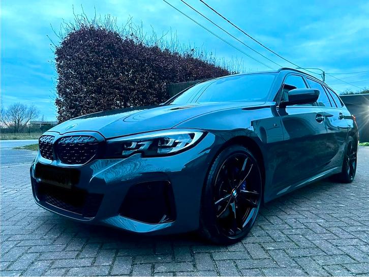 BMW M340i Touring xDrive, Autos, BMW, Particulier, Série 3, Essence, Break, 5 portes, Automatique, Argent ou Gris, Noir, Cuir