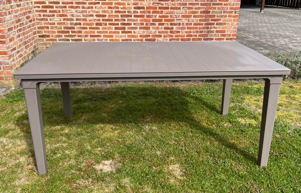 Tuintafel - kunststof - 165 x 94cm, Tuin en Terras, Tuintafels, Ophalen, Gebruikt, Rechthoekig, Kunststof