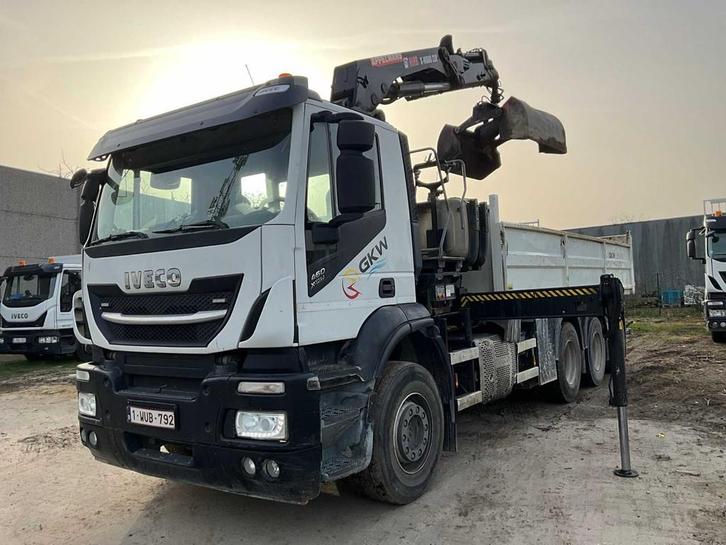 Camion grue Iveco 460 Stralis X-Way 2019, Autos, Camions, Entreprise, Iveco, Autres carburants