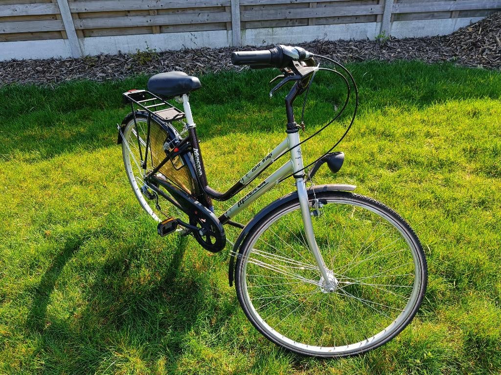 Minerva Silver Wings damesfiets, Gebruikt, Velgrem, 47 tot 50 cm, Versnellingen