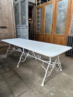 tuinset tuintafel terrastafel lange antieke oude, Enlèvement ou Envoi, Rond