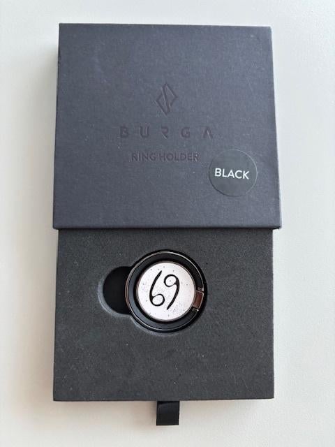 Porte-bagues BURGA noir - accessoire pour téléphone - neuf, Télécoms, Supports de téléphone, Neuf, Enlèvement ou Envoi