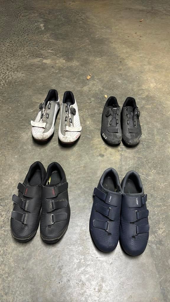 Koers en mtb schoenen maat 39, 42, 43 en 44, Enlèvement, Utilisé, Chaussures