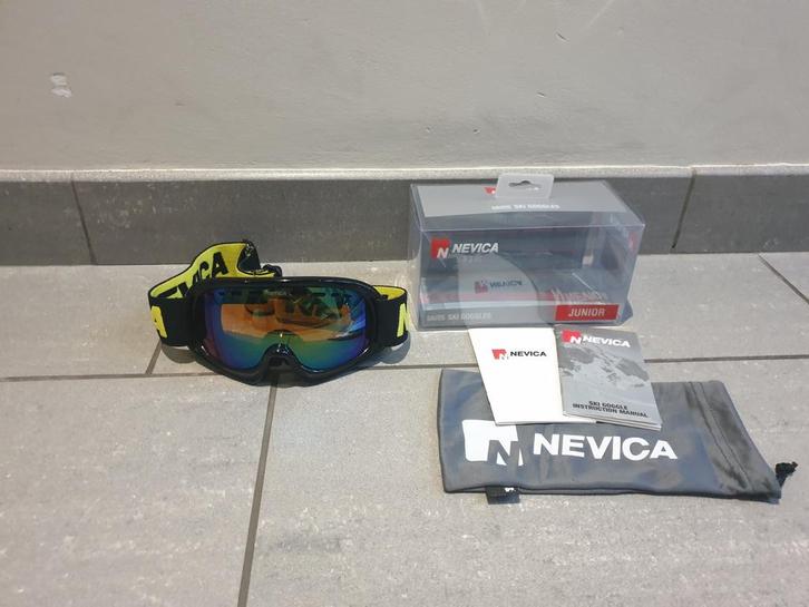 Blauwe skibril Nevica Junior NIEUW, Sports & Fitness, Ski & Ski de fond, Neuf, Autres types, Autres marques, Enlèvement ou Envoi