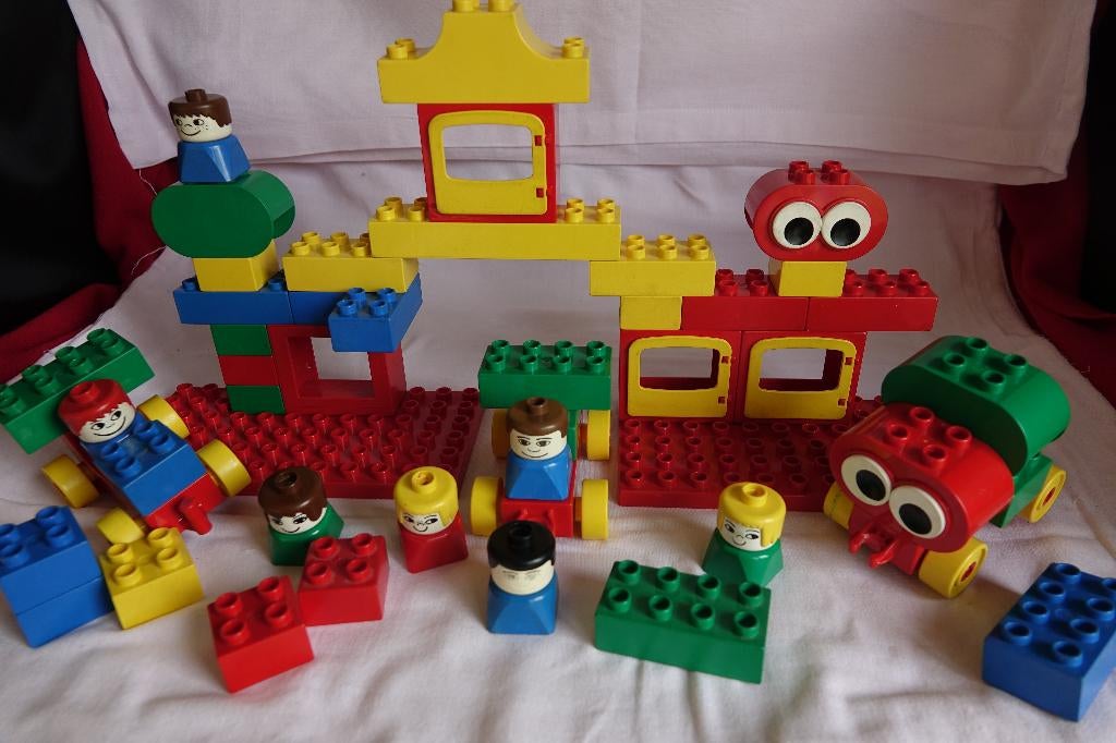 Vintage Lego Duplo basic building set 2370, Complet, Enlèvement ou Envoi, Ensemble complet, Utilisé