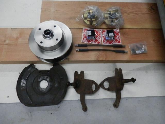 Schijfrem ombouw set VW Kever 1302 of 1303, Auto-onderdelen, Remmen en Aandrijving, Oldtimer onderdelen, Volkswagen, Nieuw, Ophalen