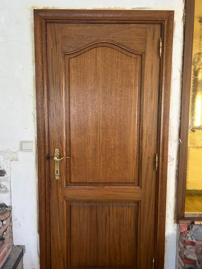 Eiken binnendeuren te koop, Ophalen, Gebruikt, 80 tot 100 cm, Binnendeur