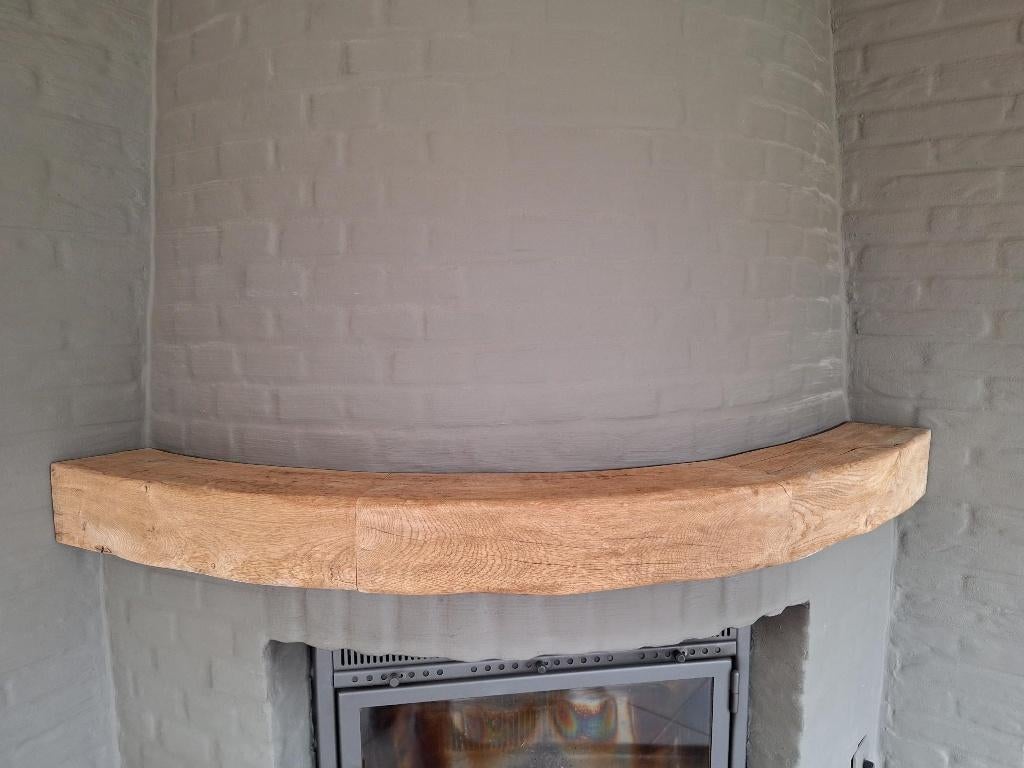eiken balk rond schouw, Enlèvement, Utilisé, Moins de 180 cm, Poutres