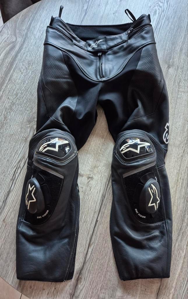 Lederen Motorbroek alpinestars track V2, Motoren, Kleding | Motorkleding, Ophalen