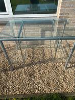 Gratis glazen bureau met metalen onderstel, Enlèvement, Comme neuf, Bureau