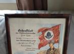 Beau certificat Allemand WW2 du RAD dans son cadre d'origine, Collections, Enlèvement