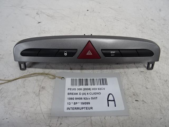 COMMUTATEUR Peugeot 308 SW (4E / H) (9659215177), Autos : Pièces & Accessoires, Tableau de bord & Interrupteurs, Peugeot, Utilisé