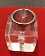 Te koop: Mooie verzilverde ring., Bijoux, Sacs & Beauté, Bagues, Femme ou Homme, Comme neuf, Enlèvement, Argent