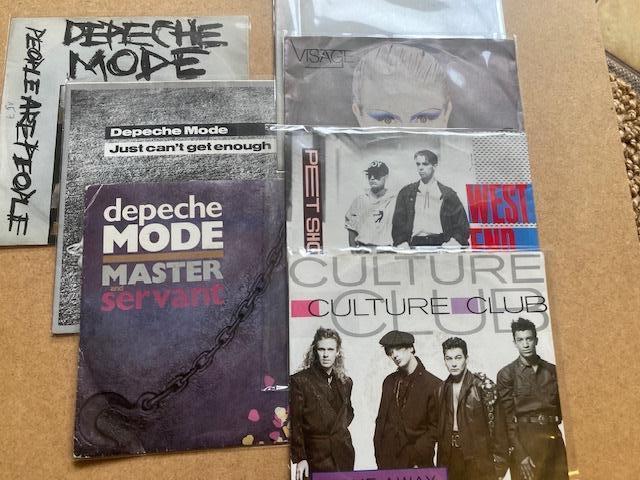 7 top new wave 45 toeren - Depeche Mode - Visage etc, Ophalen of Verzenden, Zo goed als nieuw, 7 inch