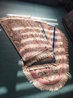 Lot tapijten 6 stuks rosé en blauw., Ophalen