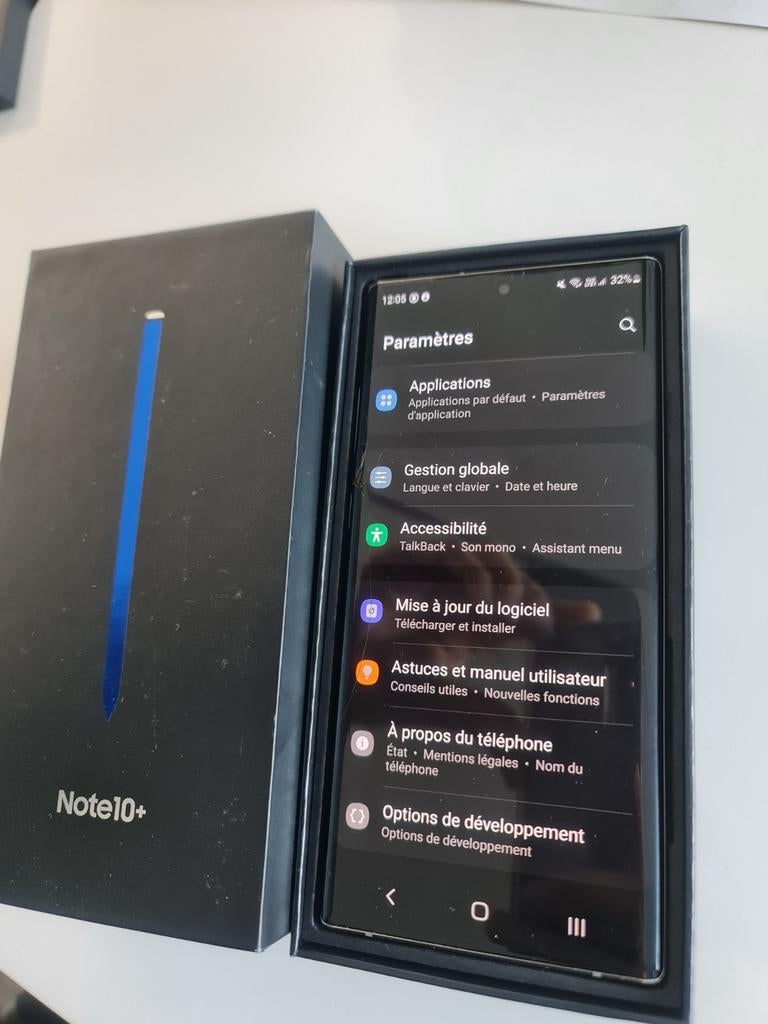 Samsung galaxy note 10 plus d'une capacité de 256 gigas, Enlèvement