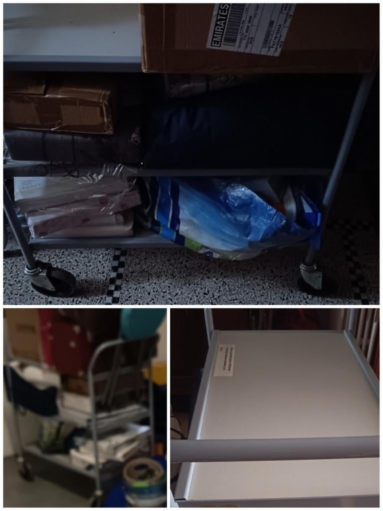 Mon 😀 Chariot 🛒de cuisine ? 3 plateaux, Industriel, Comme neuf, Enlèvement, Métal