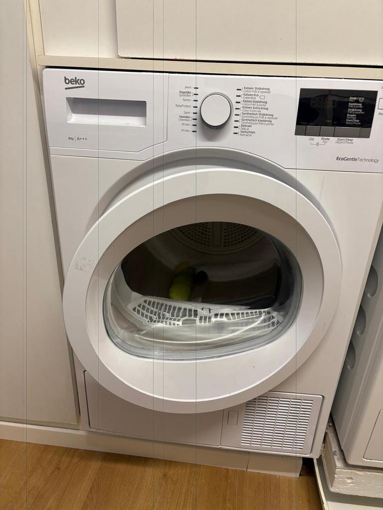 Beko droogkast 8kg A+++ warmtepomp, Elektronische apparatuur, Droogkasten, Ophalen, Zo goed als nieuw