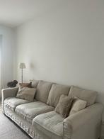 Zetel + poef met opbergruimte, Huis en Inrichting, Zetels | Zetels, Ophalen, Gebruikt, Driepersoons, 75 tot 100 cm