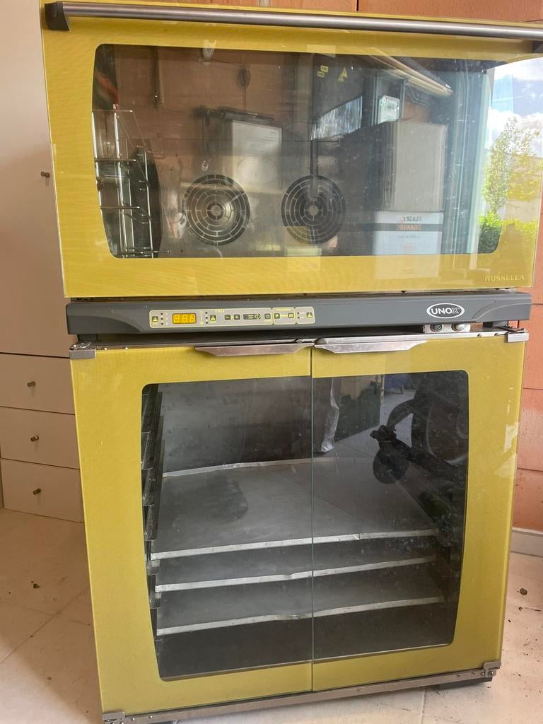 Professionele heteluchtoven van UNOX met bijhorende rijskast, Elektronische apparatuur, Ovens, Ophalen, Zo goed als nieuw, Vrijstaand