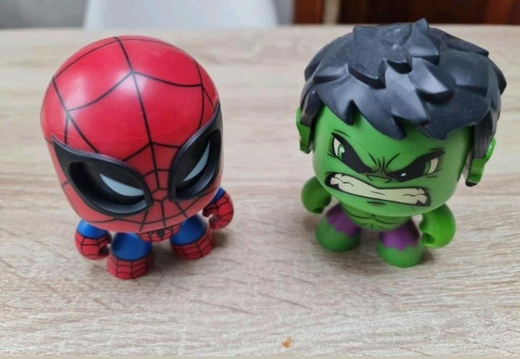 Marvel Mighty Muggs actiefiguren : Spiderman en de hulk, Kinderen en Baby's, Speelgoed | Actiefiguren, Ophalen of Verzenden
