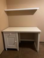 Bureau avec armoire et tiroir, Enlèvement, Comme neuf, Blanc, Bureau-armoire combiné
