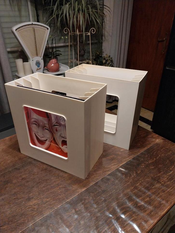 2 Vinylplatenhouders, CD & DVD, Vinyles | Autres Vinyles, Utilisé, Enlèvement