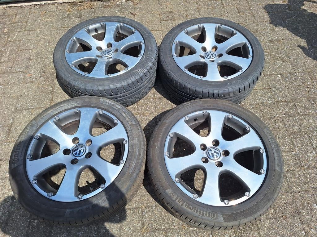Jantes VW Cross Touran Funplay avec pneus, Enlèvement, Utilisé, Pneus été, Pneu(s)