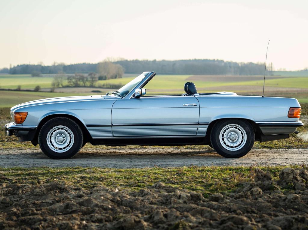 Mercedes-Benz SL-Klasse 280 1983-HardTop-Full History-, Cuir, Achat, Cabriolet, Bleu