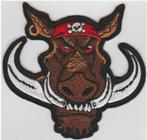 Wild Zwijn stoffen opstrijk patch embleem #2, Verzenden, Nieuw