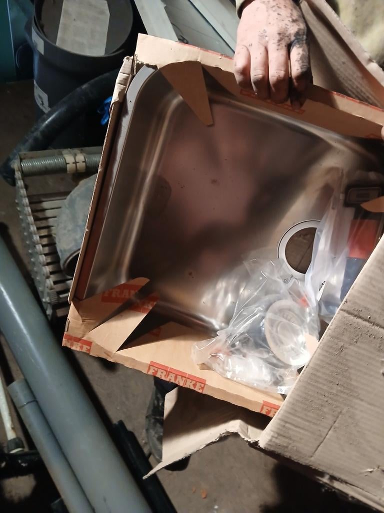 Francke spoelbakken inox, Ophalen, Inox