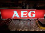 Enseigne lumineuse vintage AEG – Fonctionnelle – Déco indust, Enlèvement ou Envoi