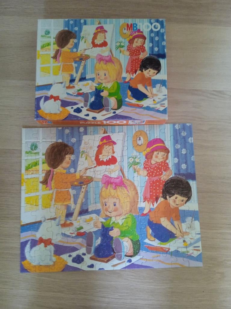 100 stukjes puzzel, Hobby en Vrije tijd, Ophalen of Verzenden, Minder dan 500 stukjes, Zo goed als nieuw, Legpuzzel