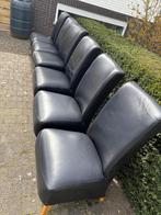 6 eetkamer stoelen te koop, Ophalen, Kunststof, Gebruikt, Zwart