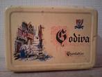 boîte en fer blanc vintage - Godiva chocolate, Enlèvement ou Envoi